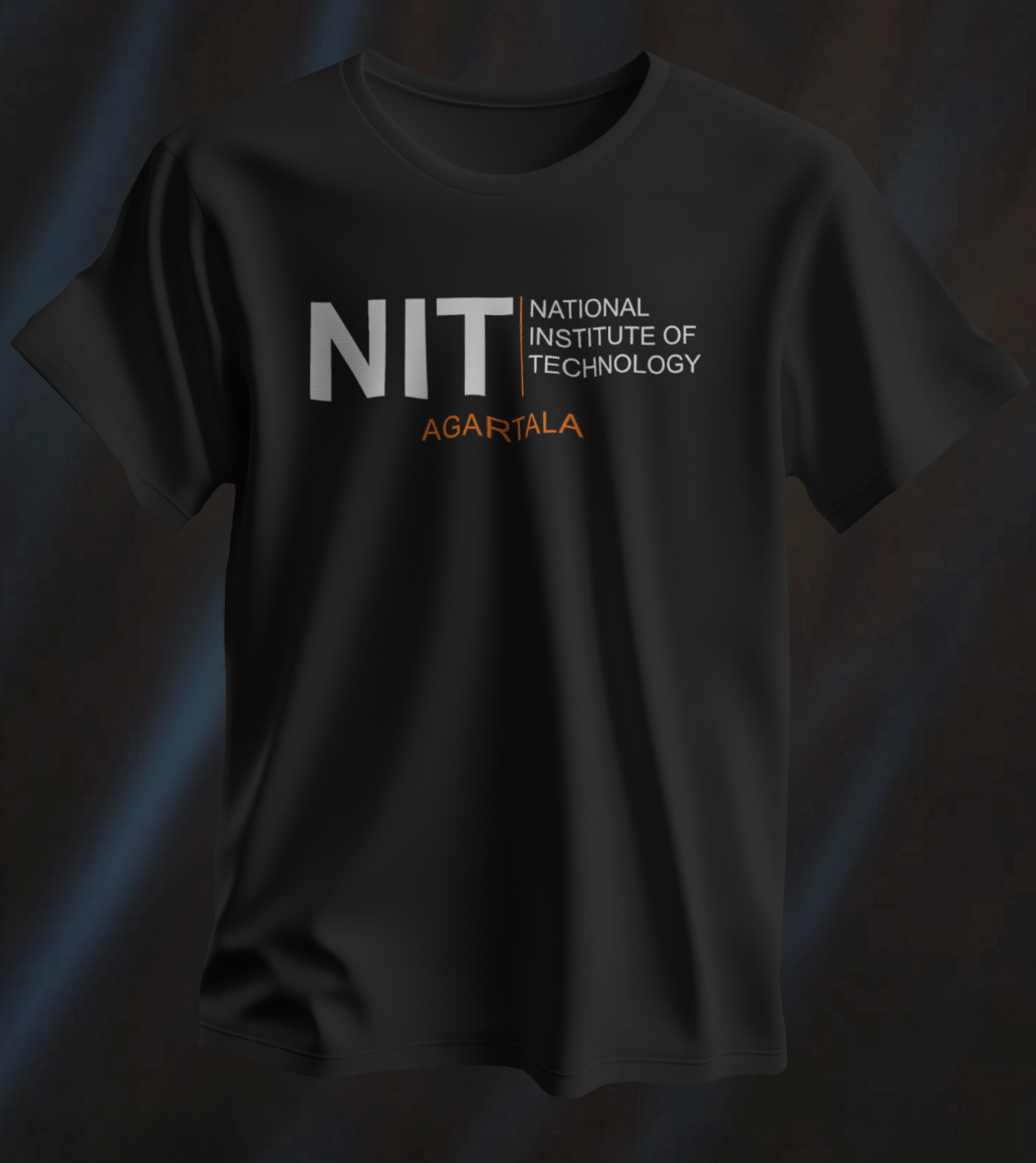 NIT-Agartala printed t-shirt (black)