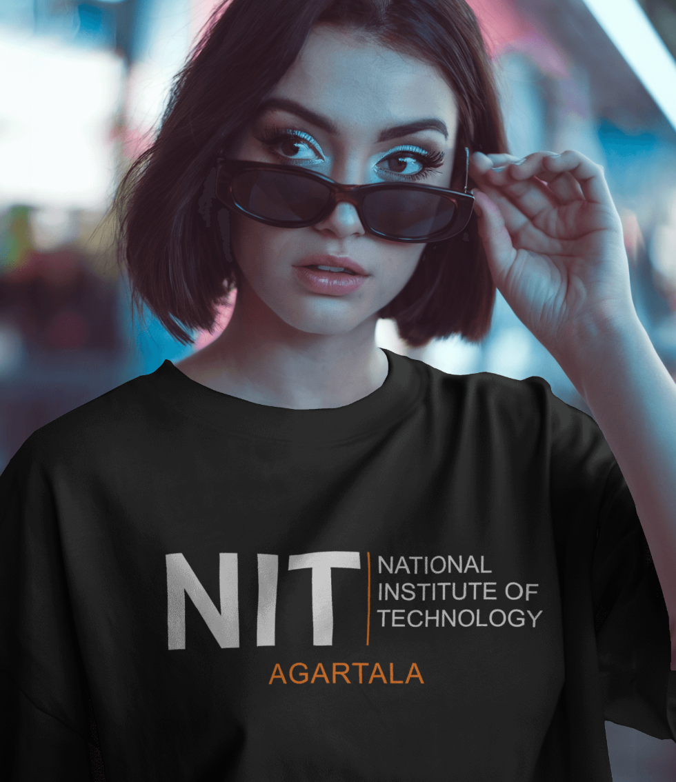 NIT-Agartala printed t-shirt (black)